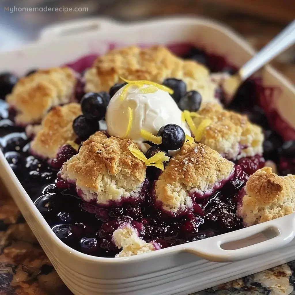 Delicious Blueberry Cobbler Recipe My Home Made Recipe