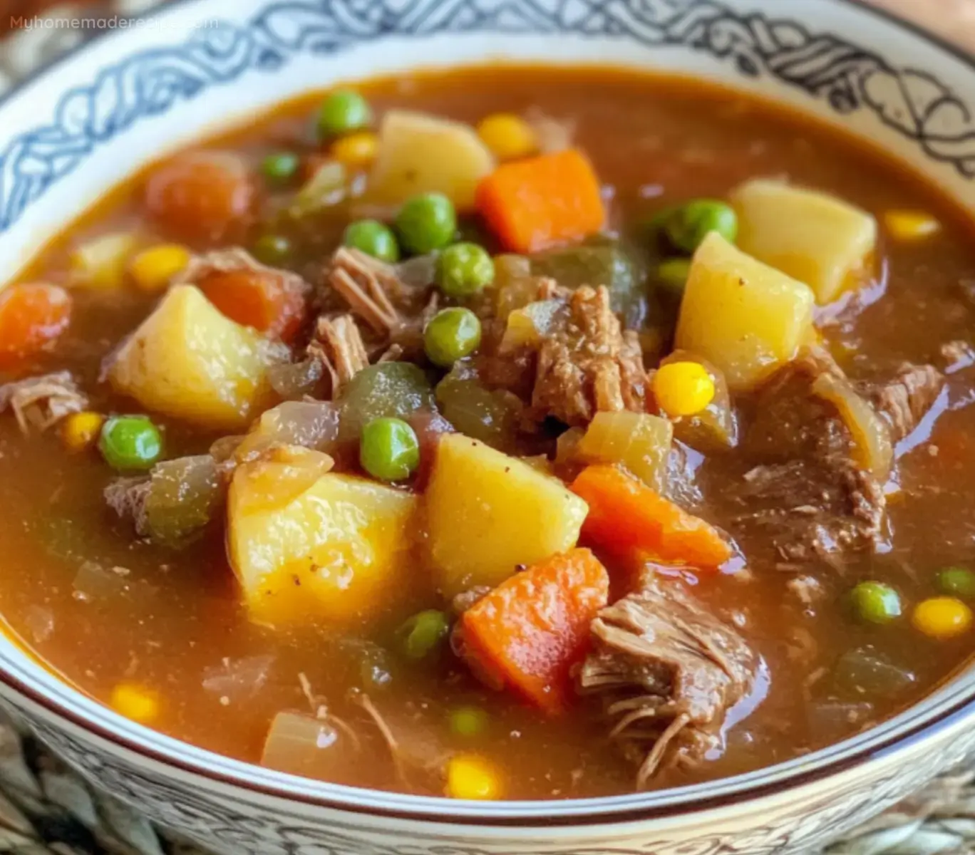 My Mom's Old Fashioned Vegetable Beef Soup