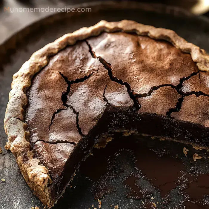 Molten Chocolate Crackle Pie