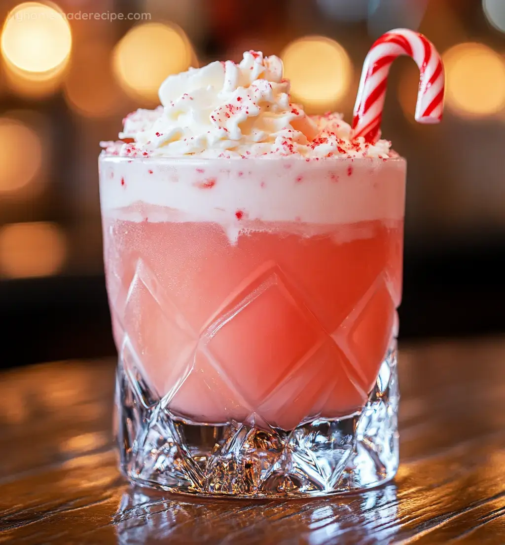 Festive Candy Cane Christmas Punch