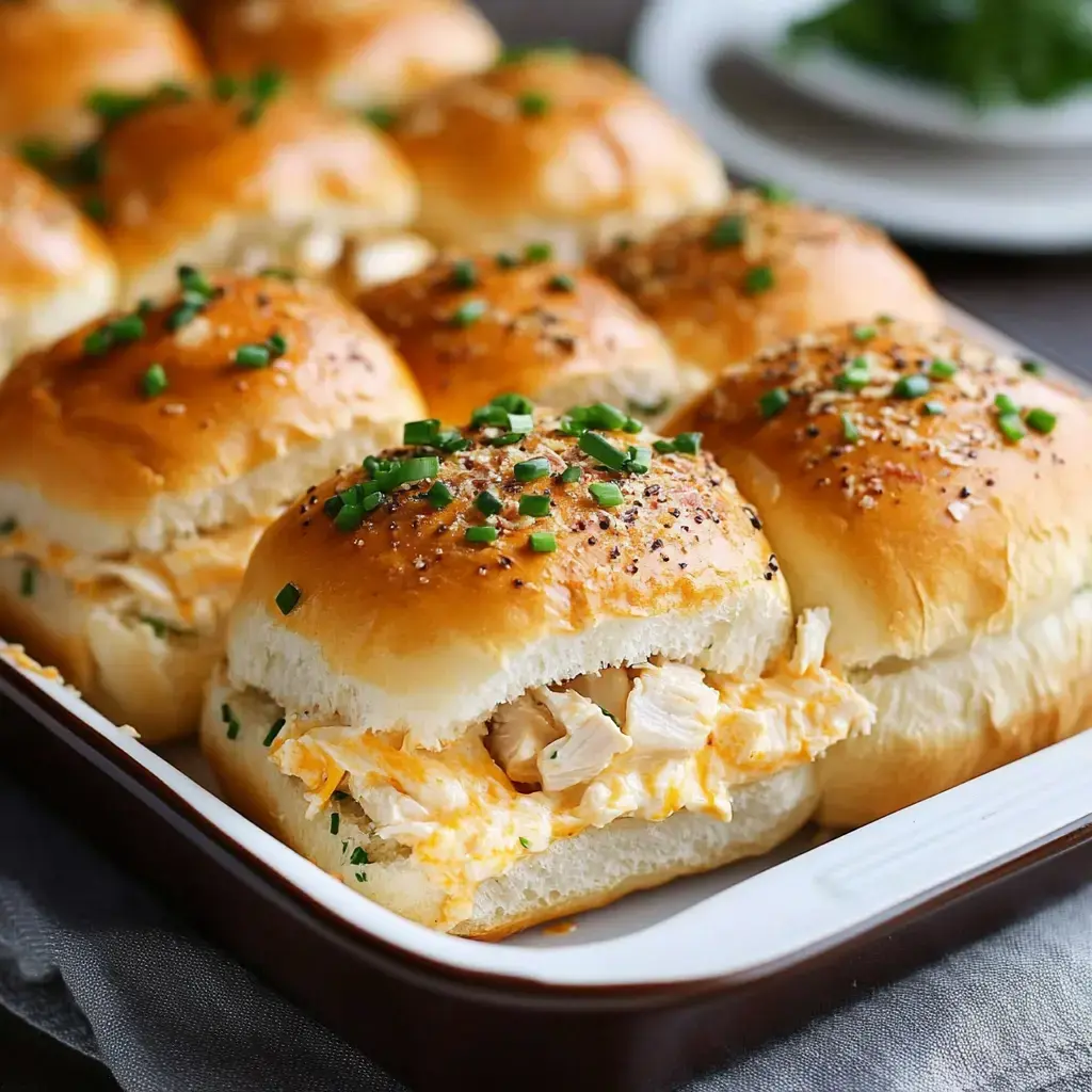 Crack Chicken Sliders on Hawaiian Rolls