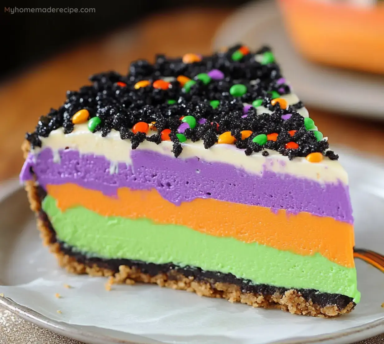 No Bake Halloween Cheesecake