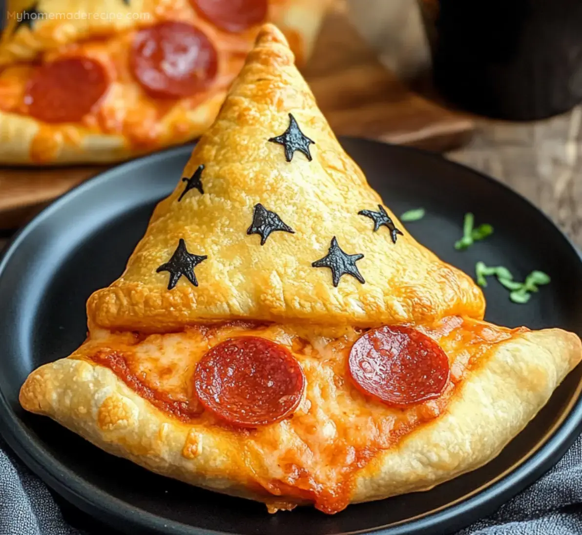 Halloween Witch Hat Calzones