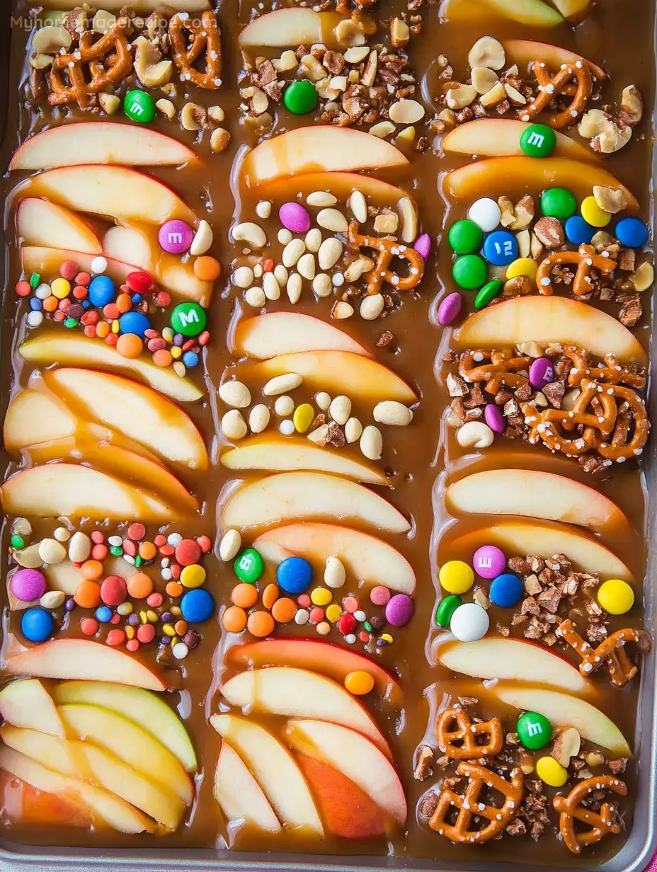 Sheet Pan Caramel Apples