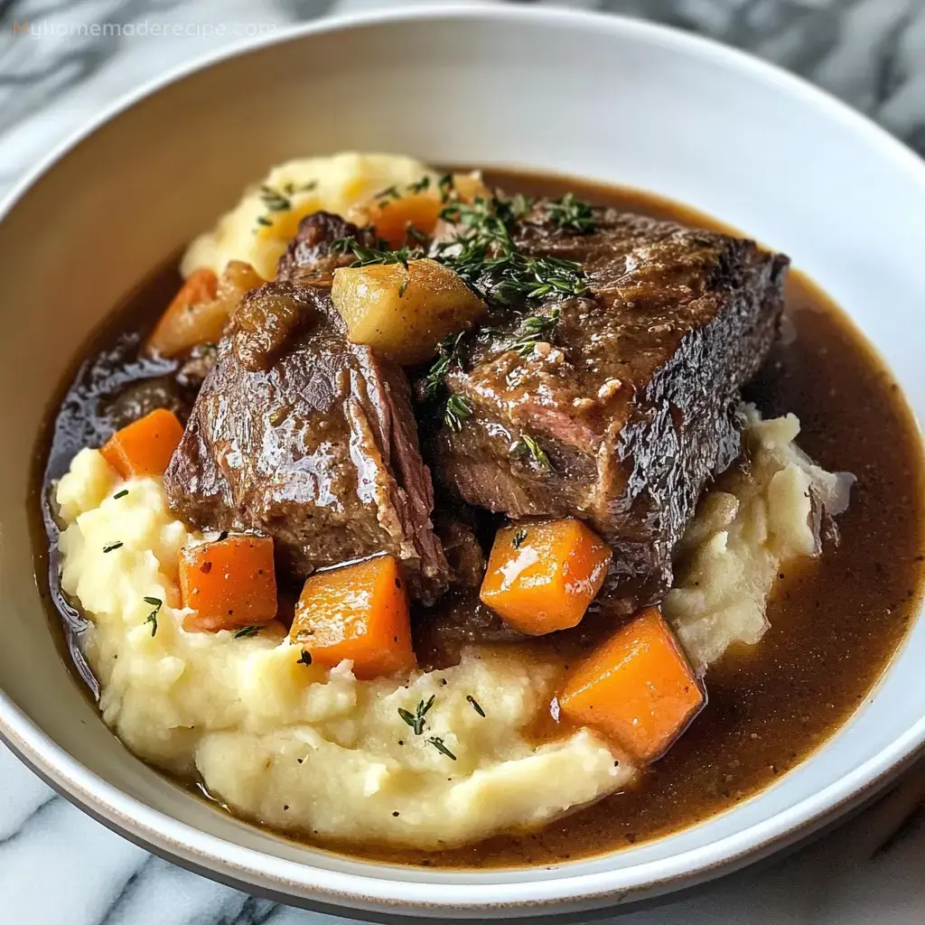 Pot Roast Over Mashed Potatoes