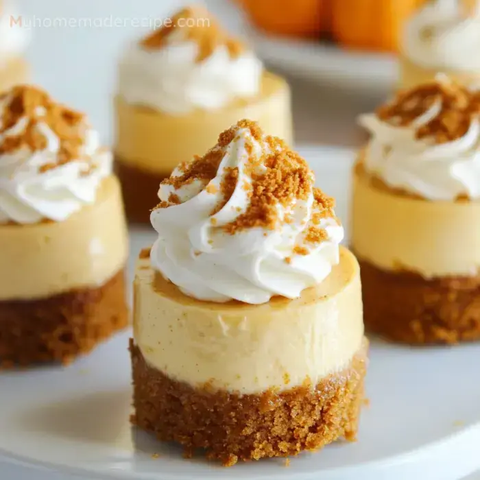 Mini Pumpkin Spice Cheesecakes