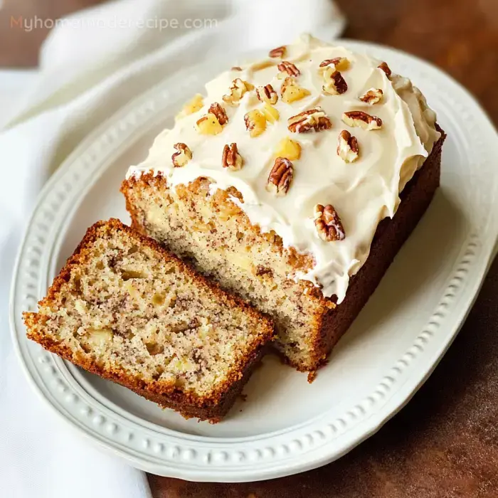 Hummingbird Bread with Cinnamon Cream Cheese Frosting