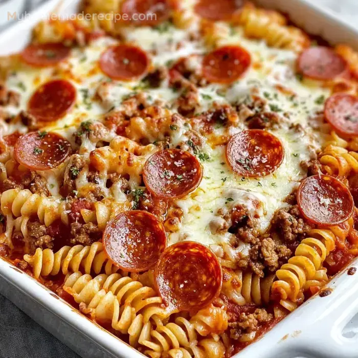 Baked Pizza Spaghetti