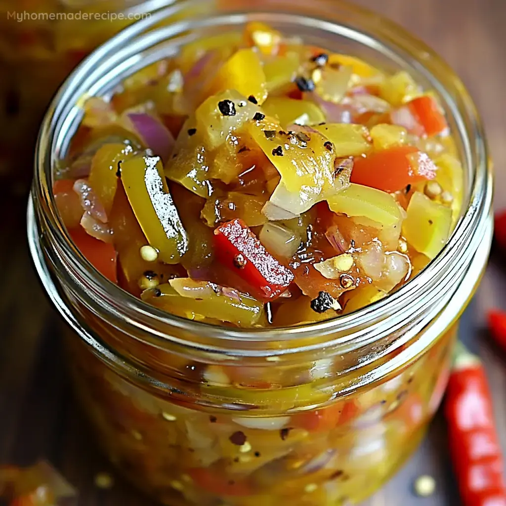 Pickled Pepper and Onion Relish