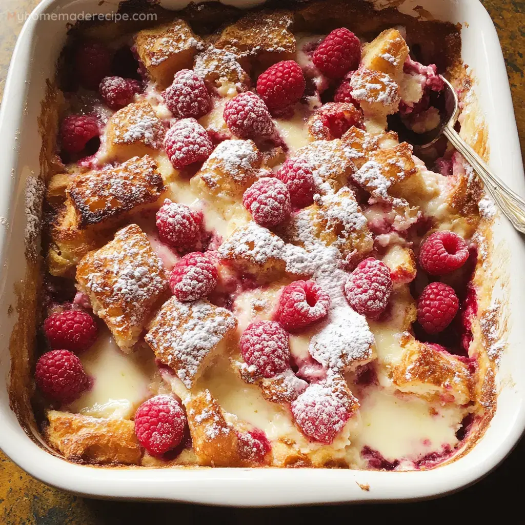 Raspberry Cheesecake French Toast Casserole