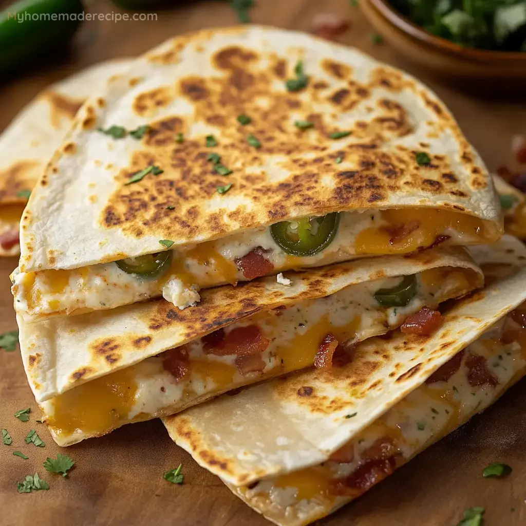 Jalapeño Popper Quesadillas