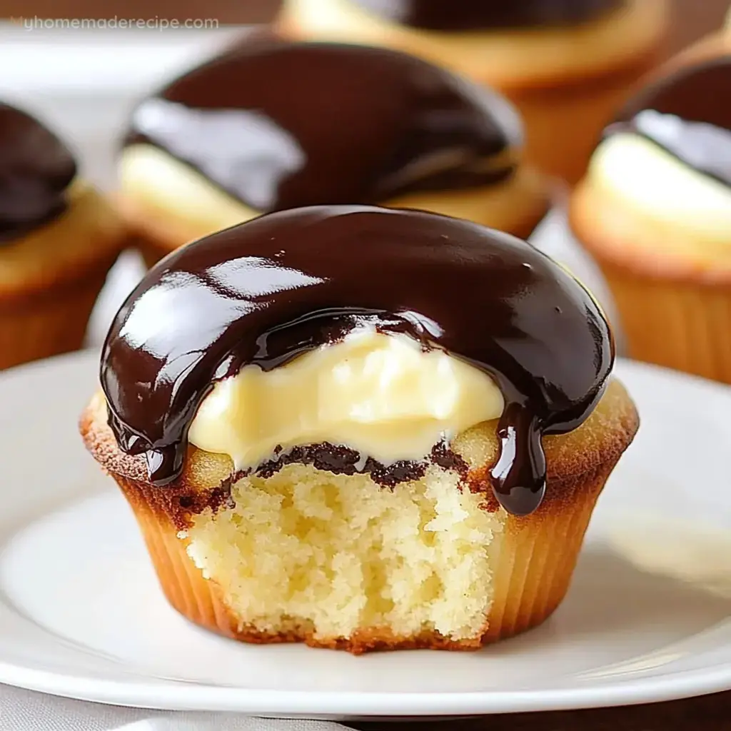 Boston Cream Pie Cupcakes