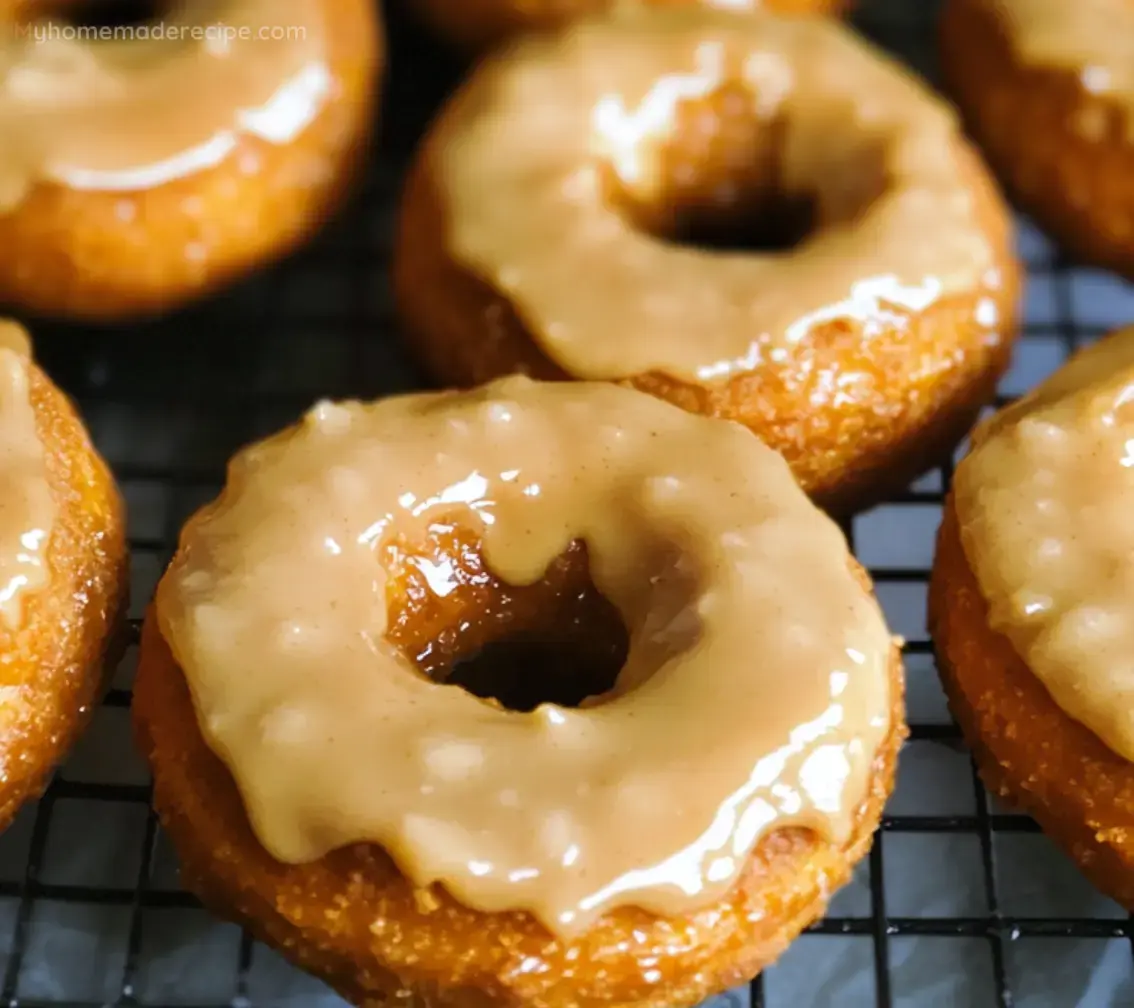 Baked Pumpkin Donuts with Maple Glaze