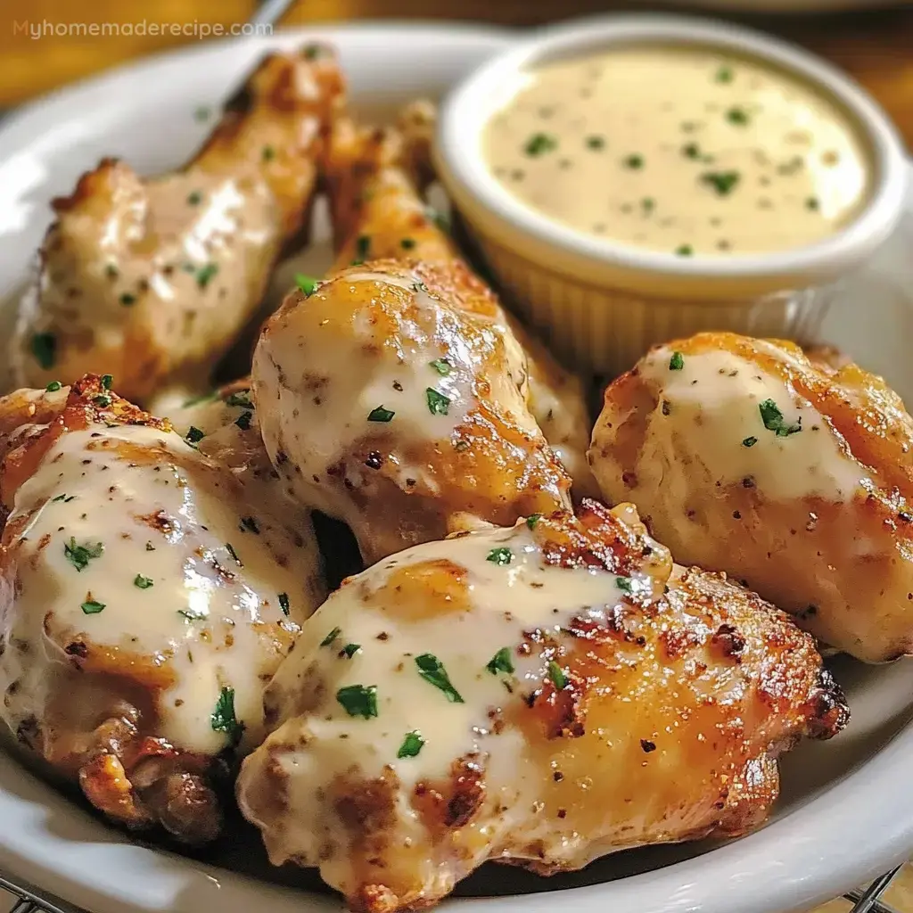 Alfredo Chicken Wings