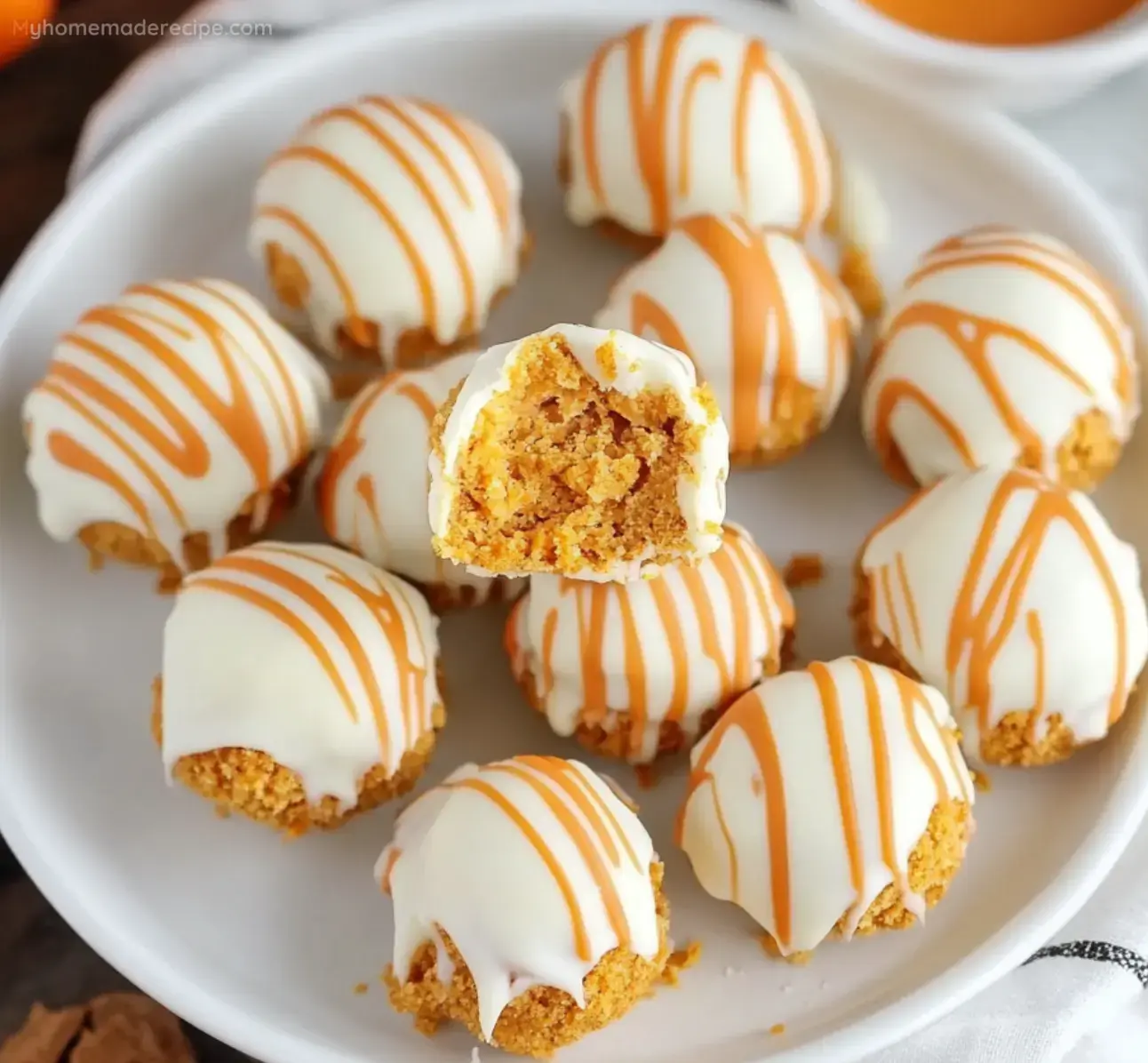 No Bake Pumpkin Cheesecake Balls