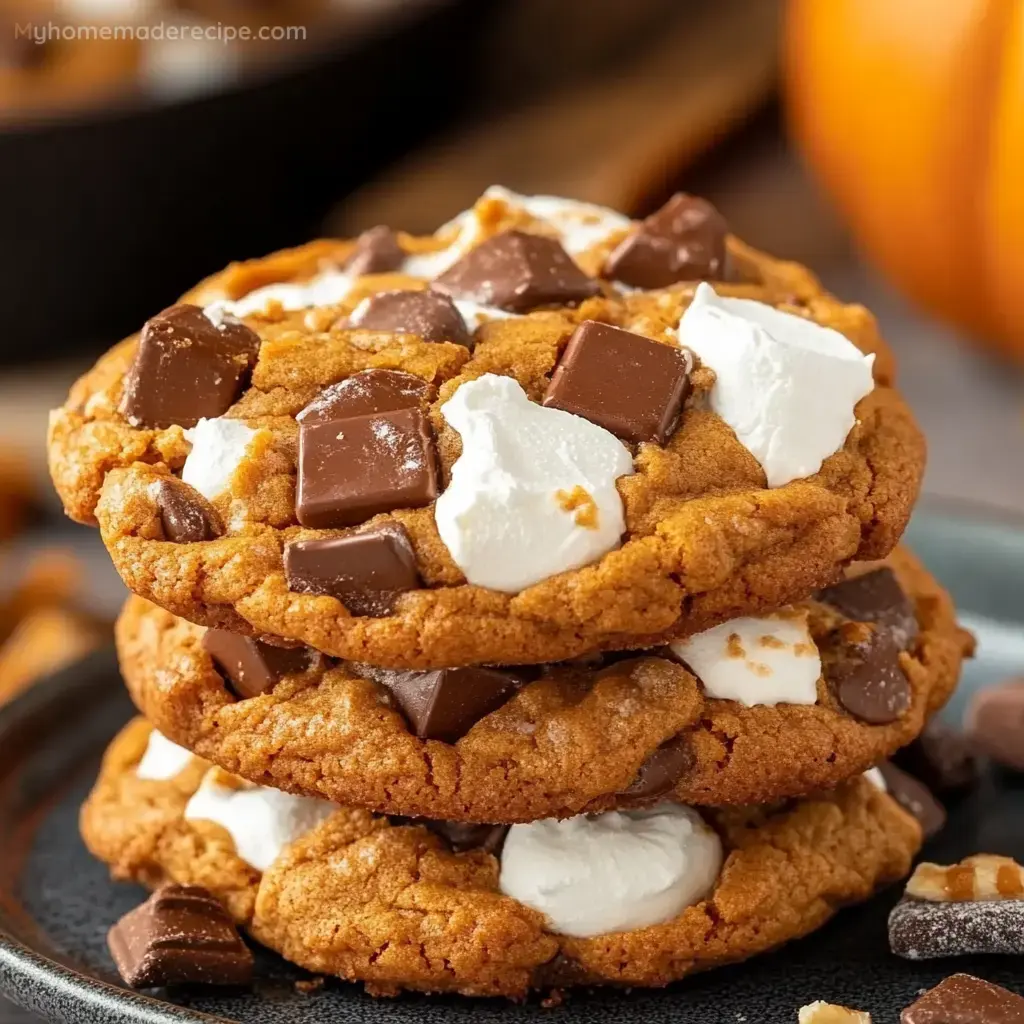 Pumpkin S’mores Cookies