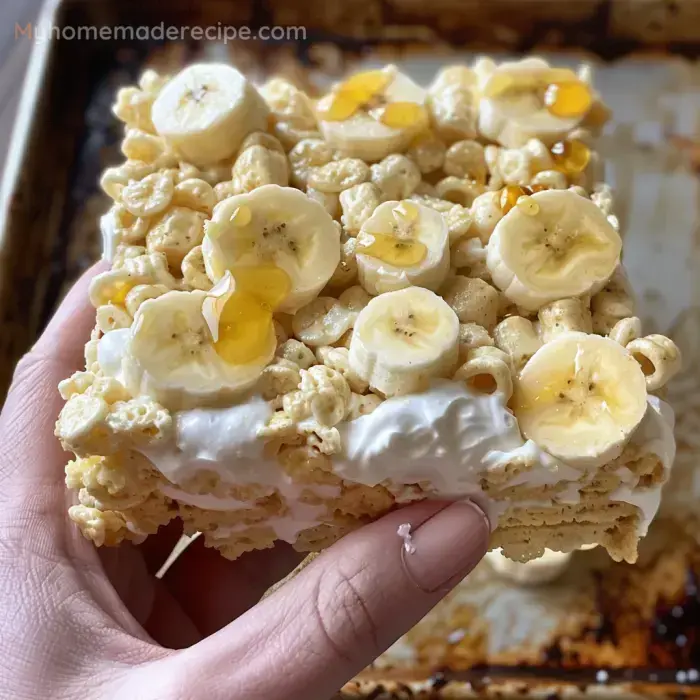 Banana Pudding Rice Krispie Treats