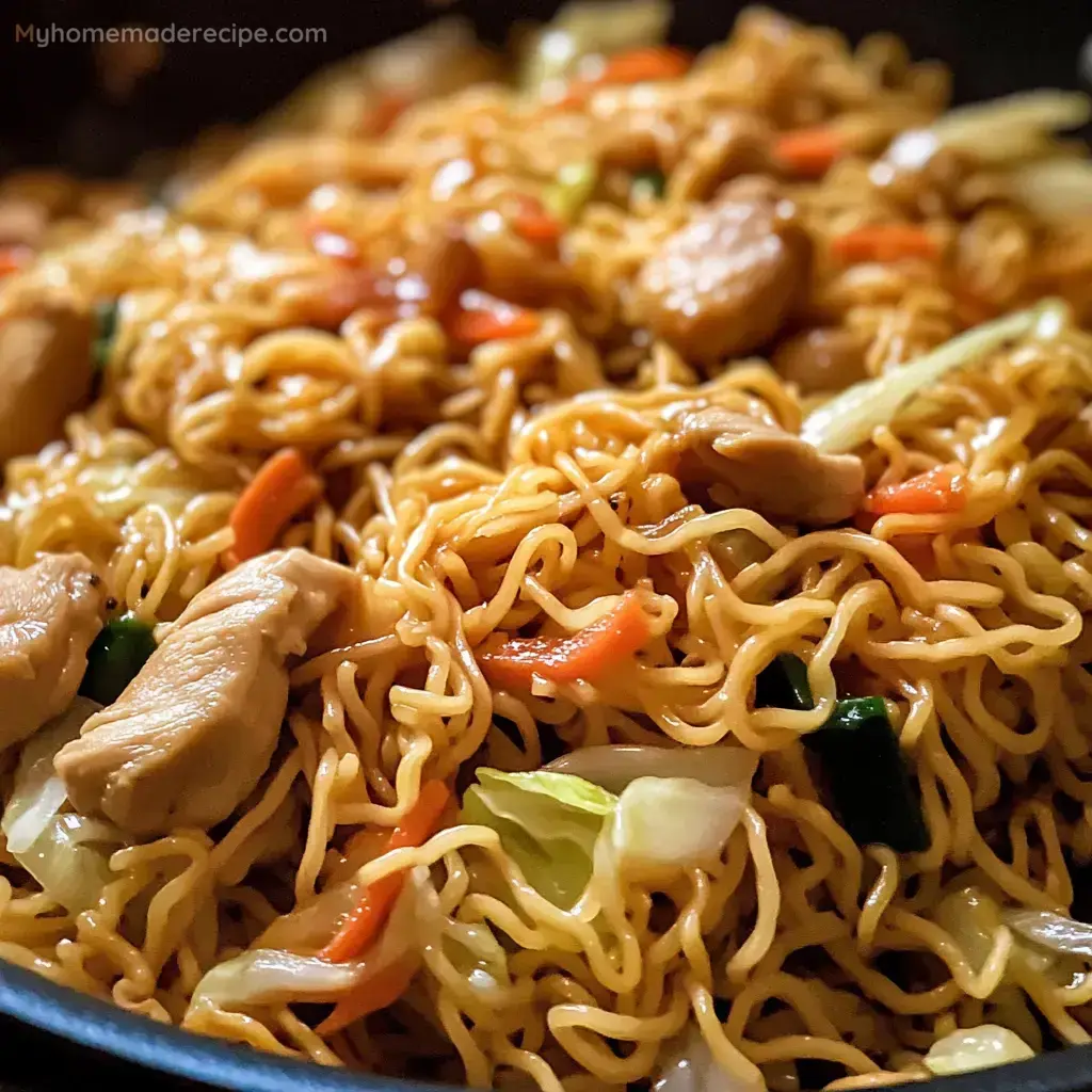 Chow Mein Noodles with Chicken