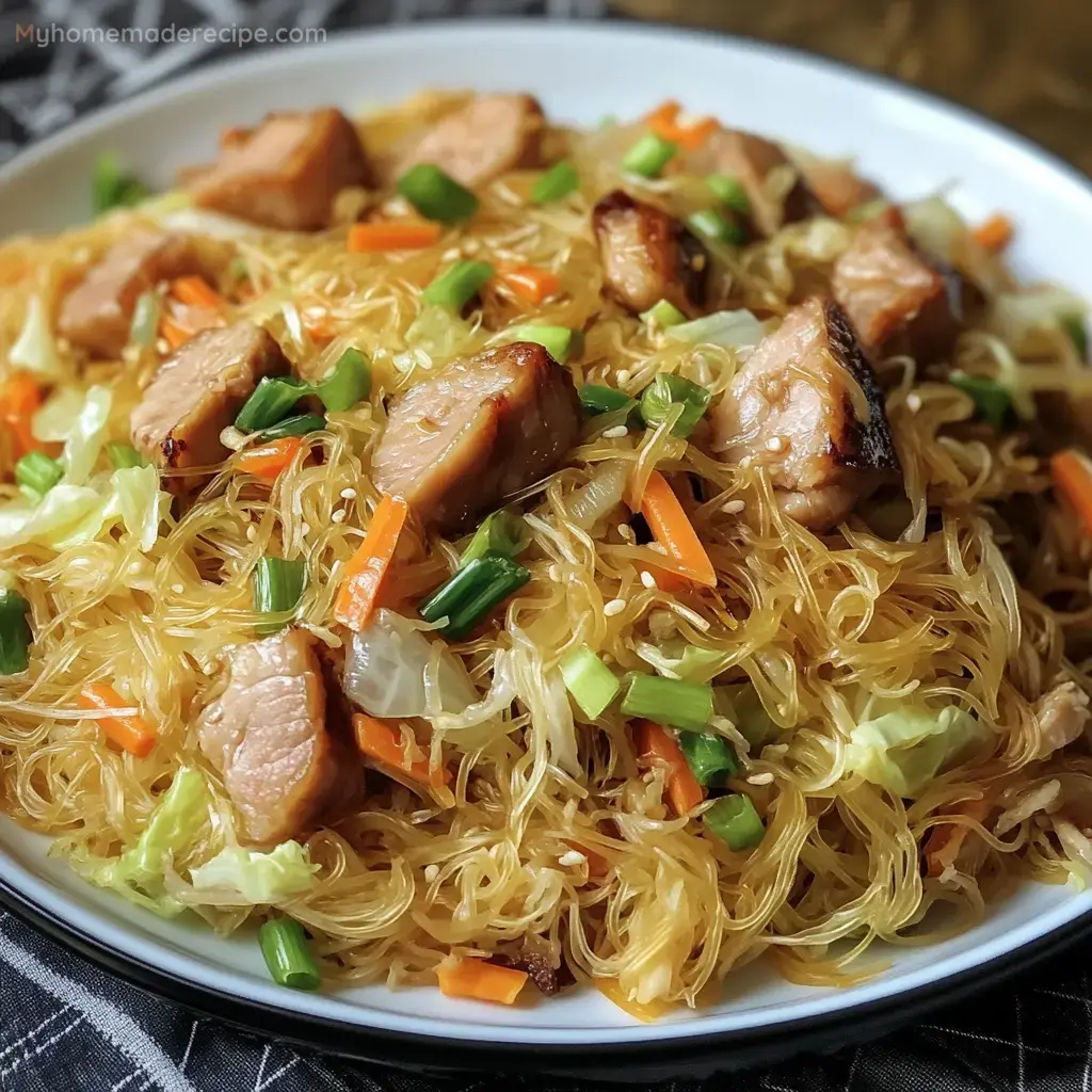 Filipino Pancit with Beef