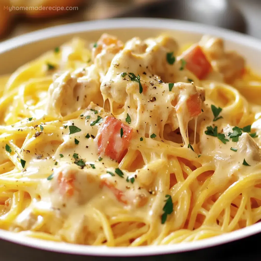 Ultimate Cheesy Chicken Spaghetti