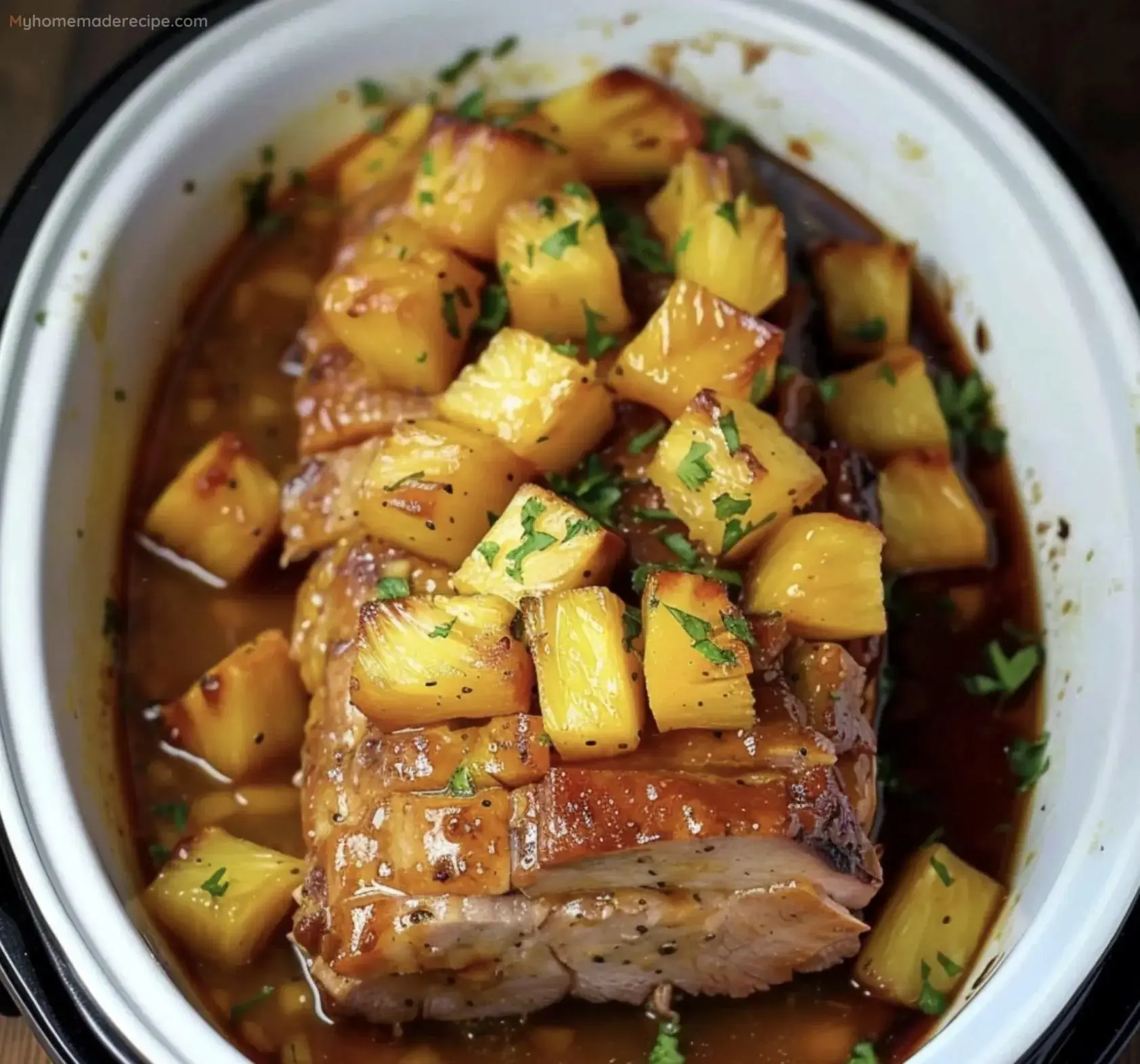 Slow Cooker Pineapple Pork Loin