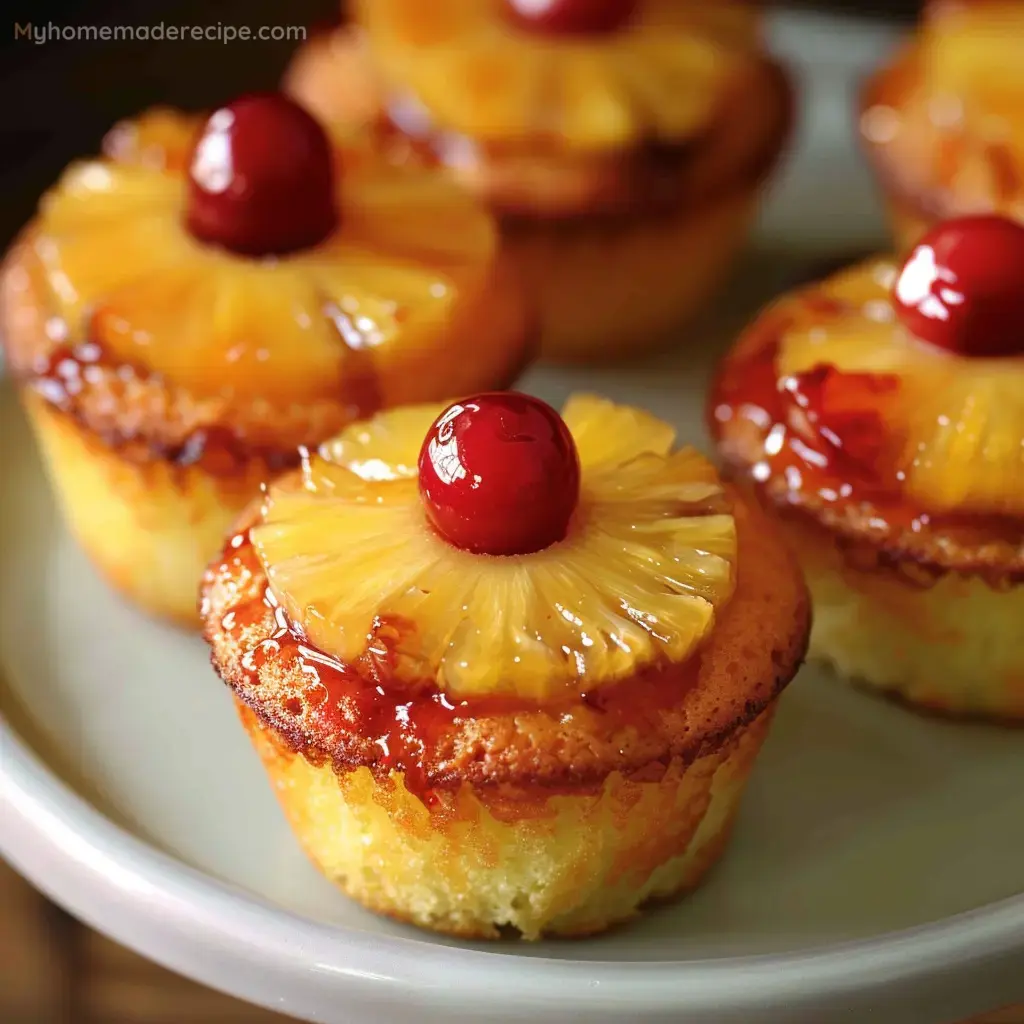 Pineapple Upside-Down Cupcakes