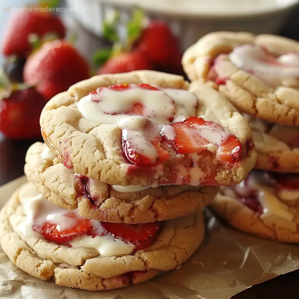 Strawberry Cheesecake Cookies