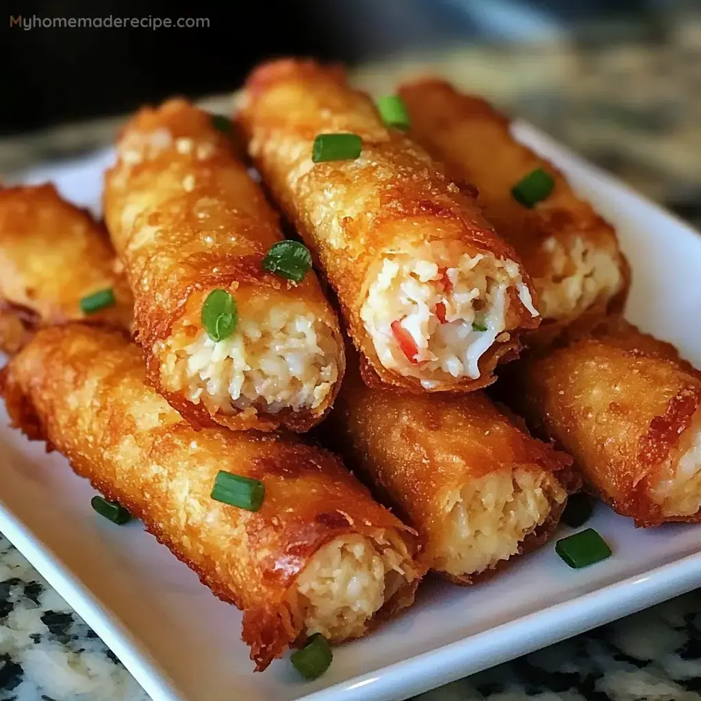 Crab Cake Egg Rolls