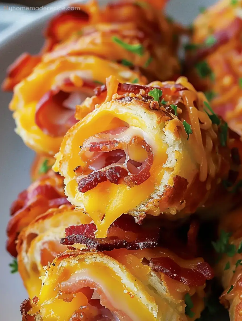 Crispy Cheesy Bacon Rolls