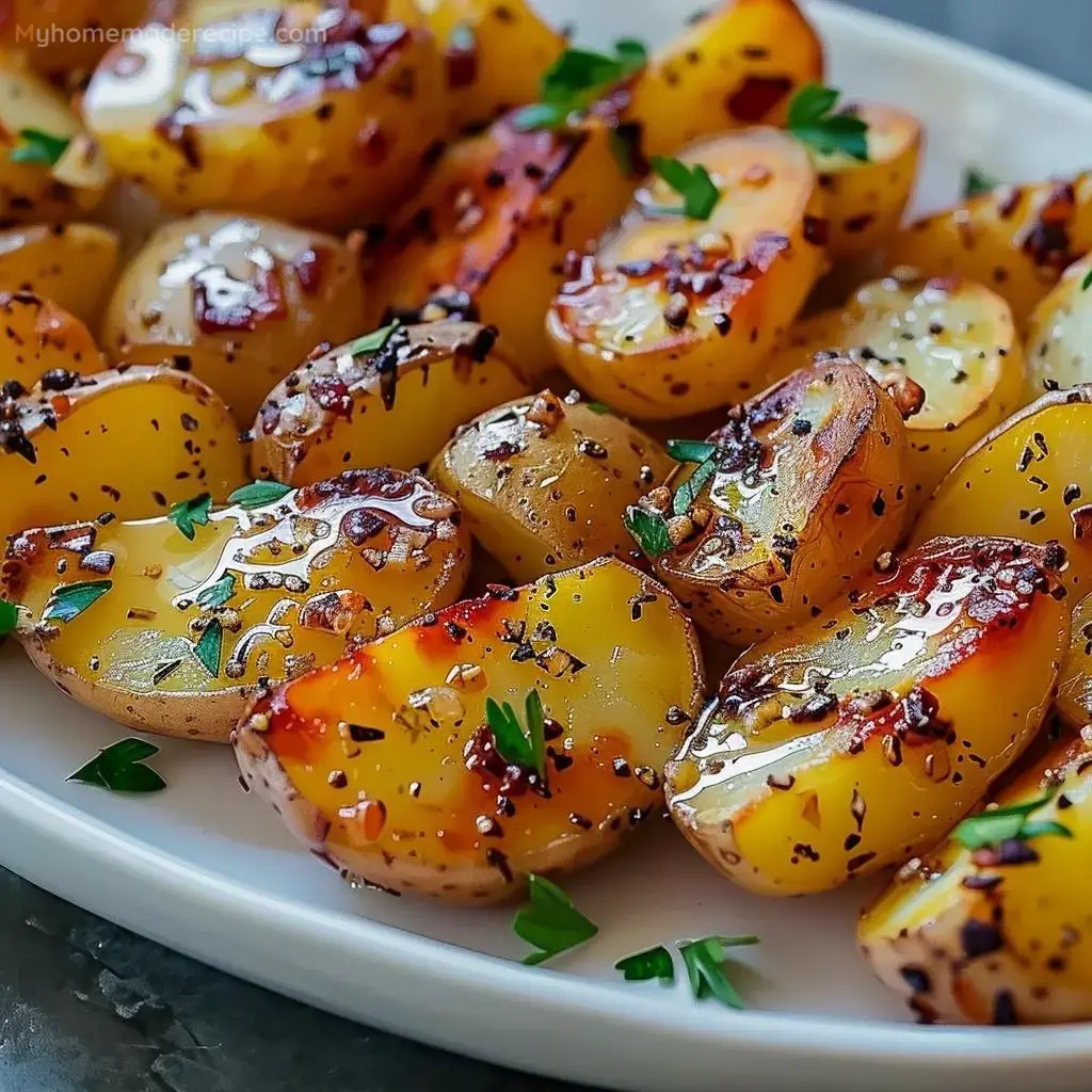 Baked Garlic Butter Potatoes