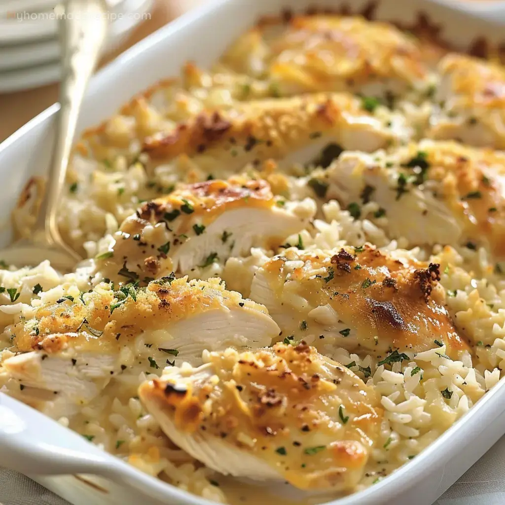 No Peek Chicken Rice Casserole