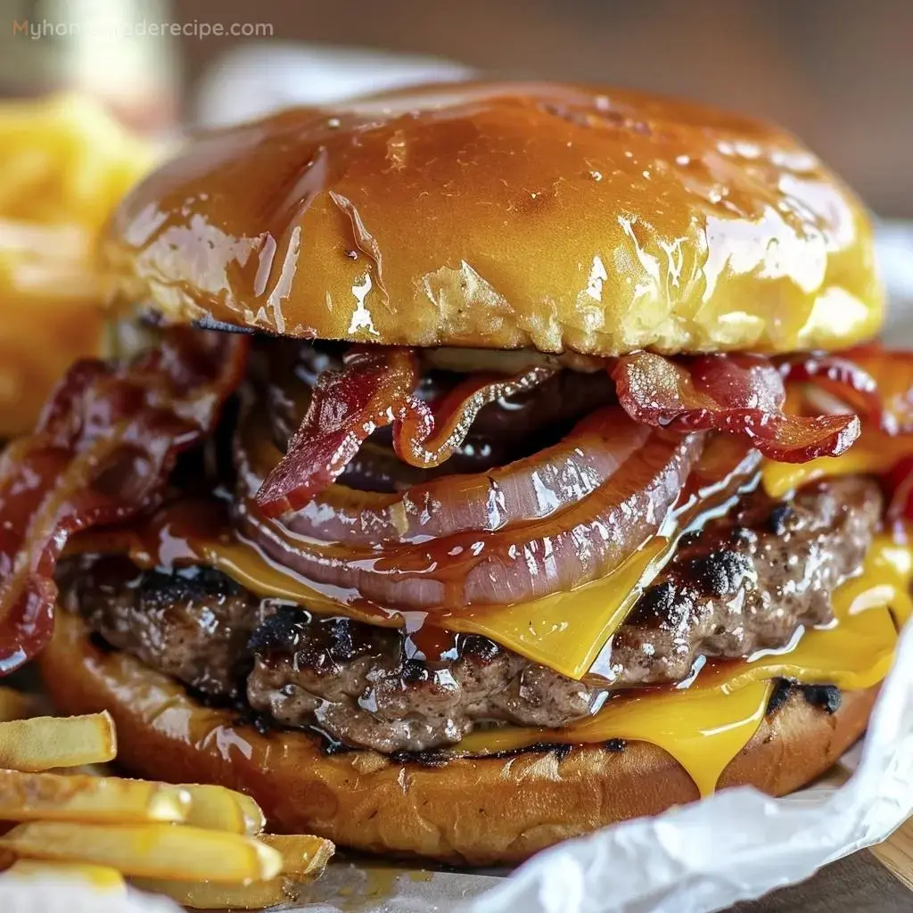 Smash Burger with crispy edges and melted cheese