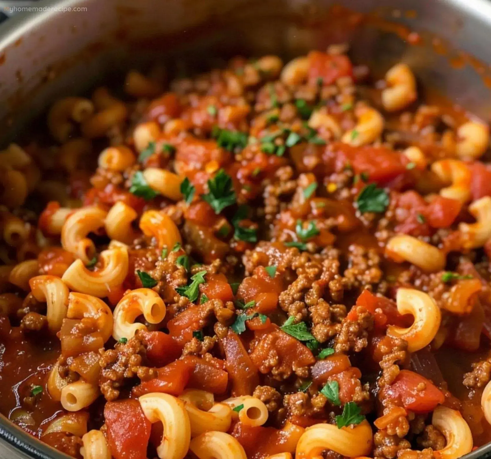 Easy American Goulash in a bowl