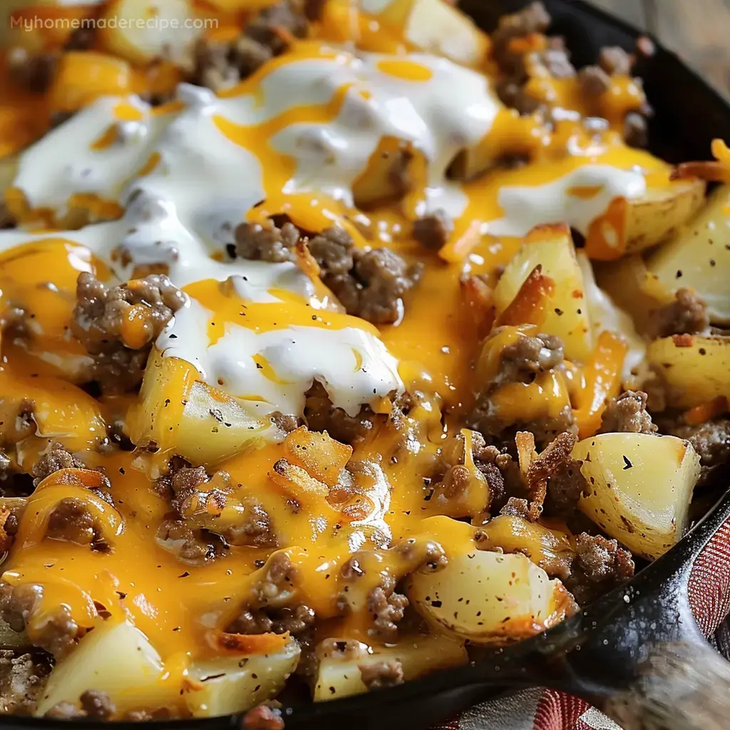 Rustic Campfire Beef and Potato Casserole