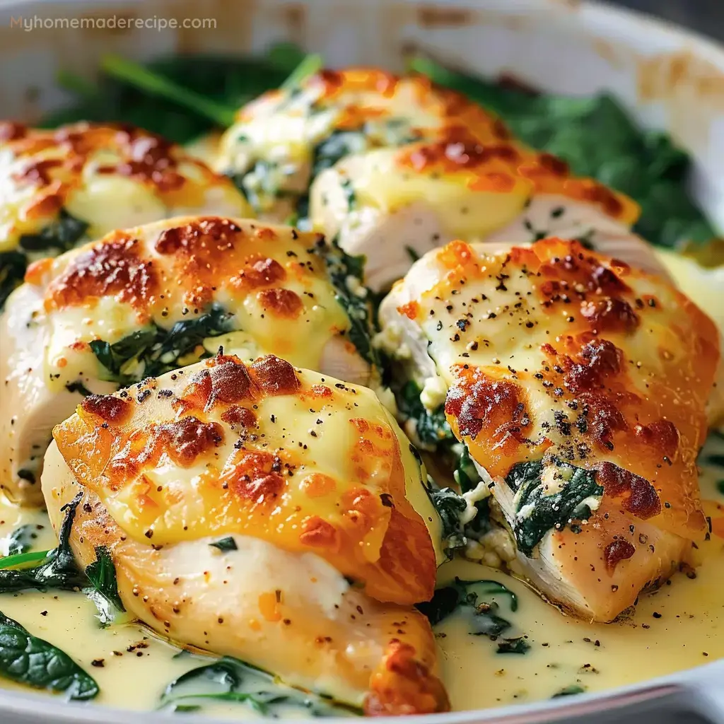 Hasselback Chicken with Spinach and Ricotta