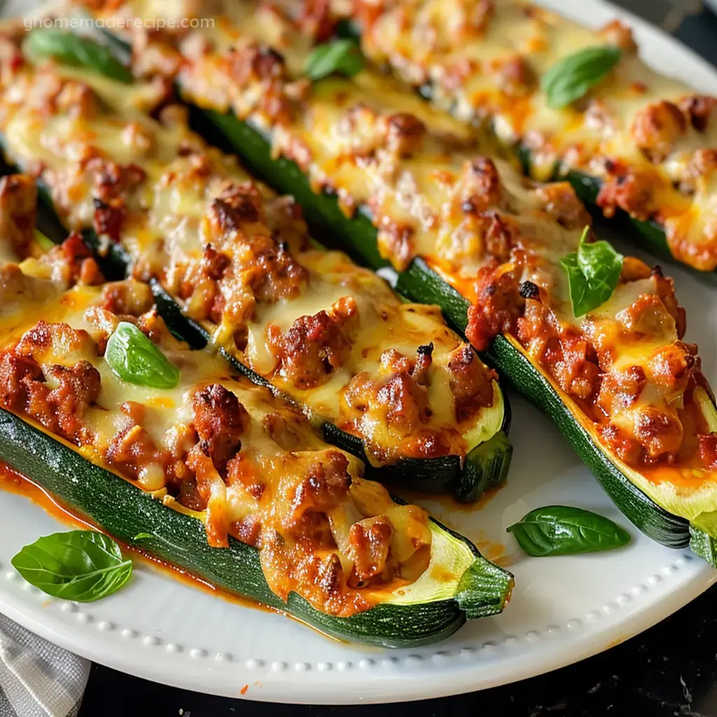 Stuffed Zucchini Boats