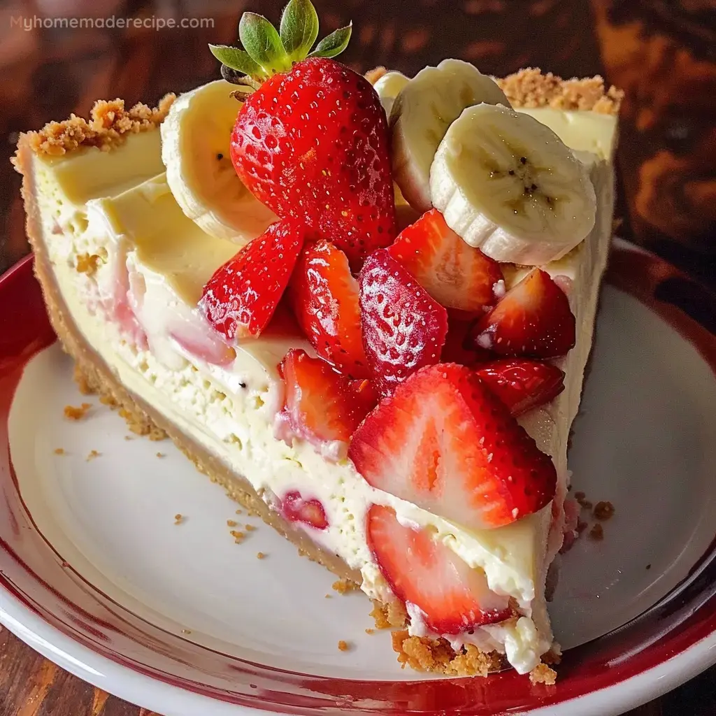 Banana-Strawberry Cheesecake Fantasy