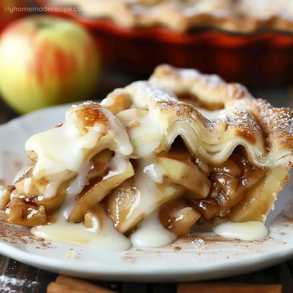 Cinnamon Roll Apple Pie