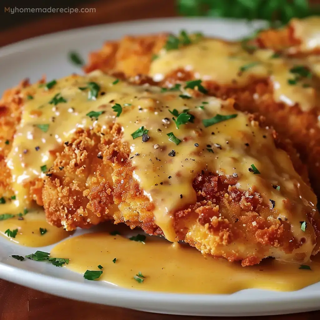 Crispy Ritz Cracker Chicken on a plate