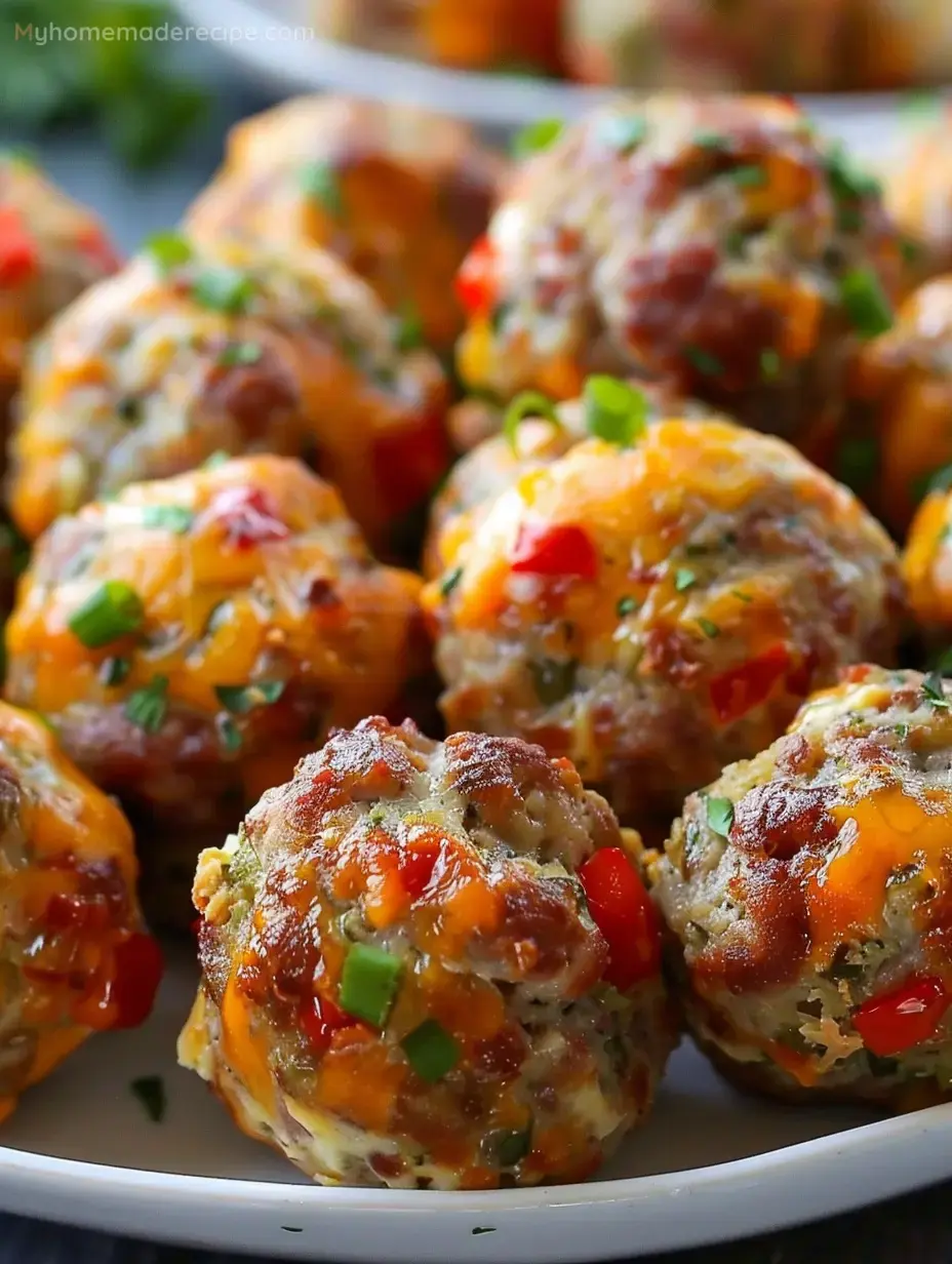 Rotel Cream Cheese Sausage Balls