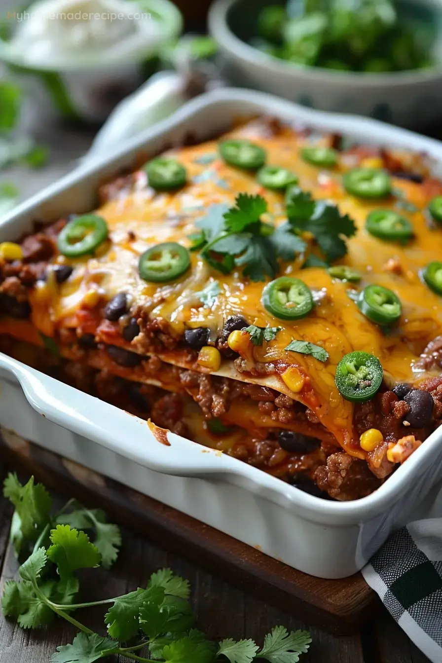 Beef Enchilada Casserole