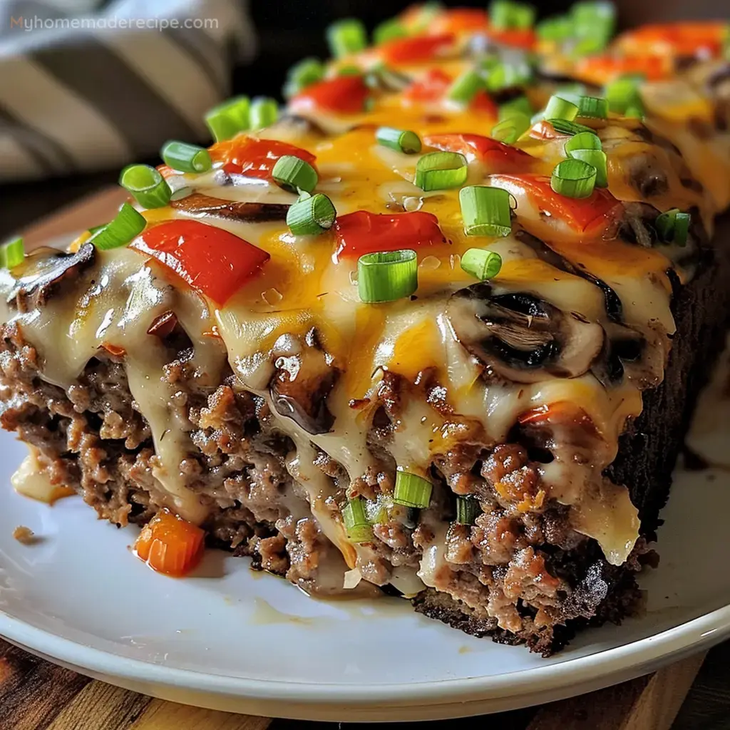 Philly Cheesesteak Meatloaf