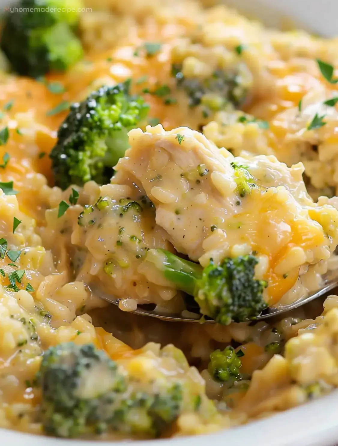 Crockpot Cheesy Chicken Broccoli Rice