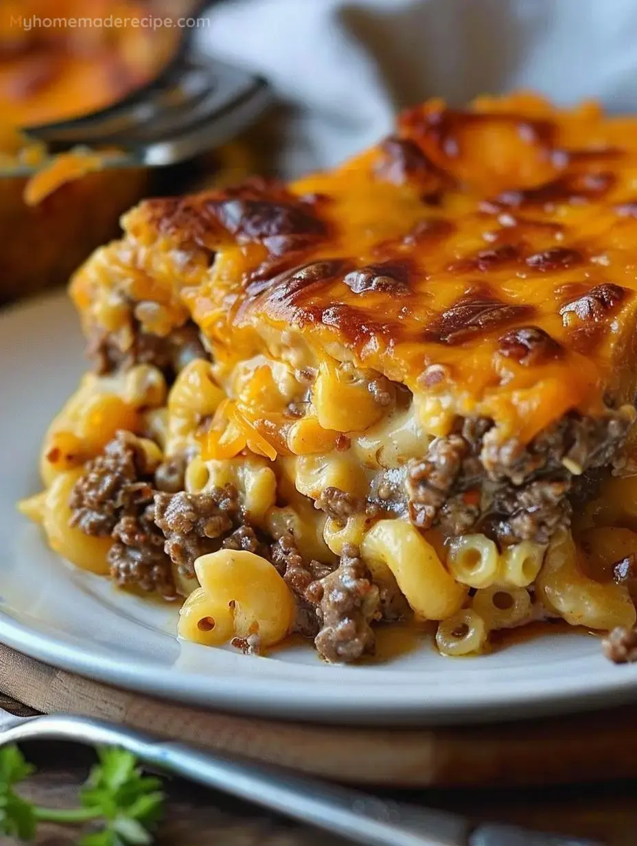 Mac and Cheese Meatloaf Casserole