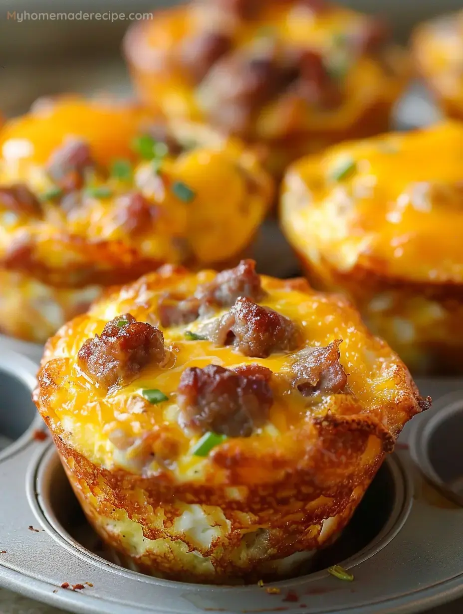 Sausage, Egg, and Cheese Bisquick Muffins