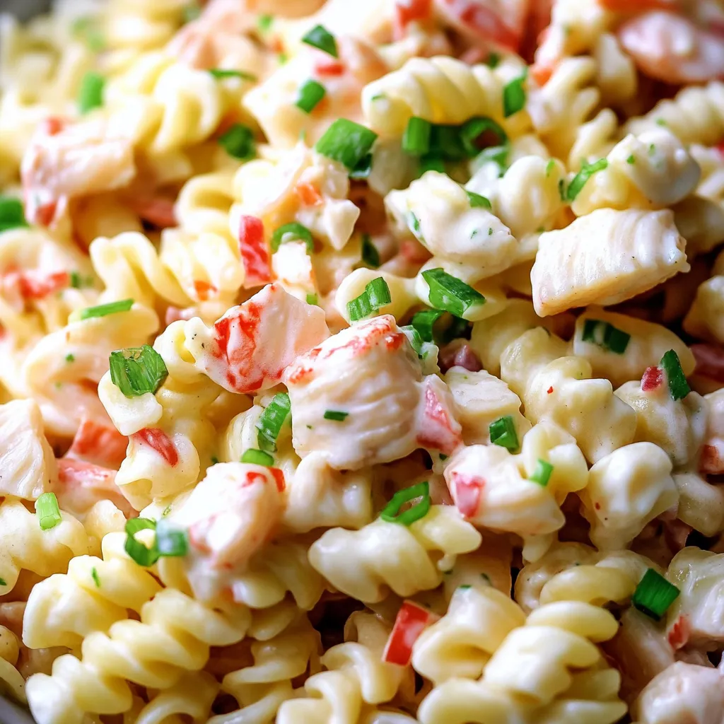 Creamy Crab Pasta Salad