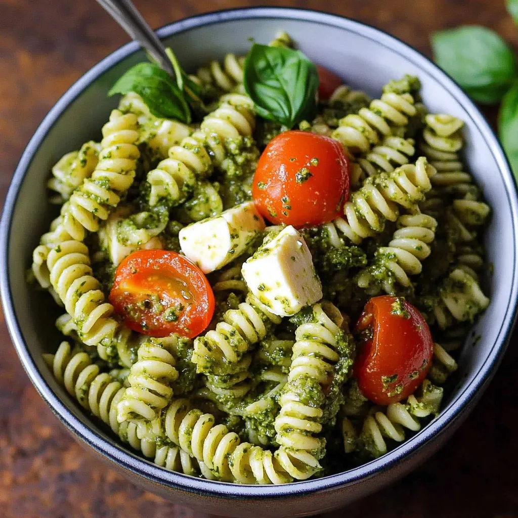 Pesto pasta salad