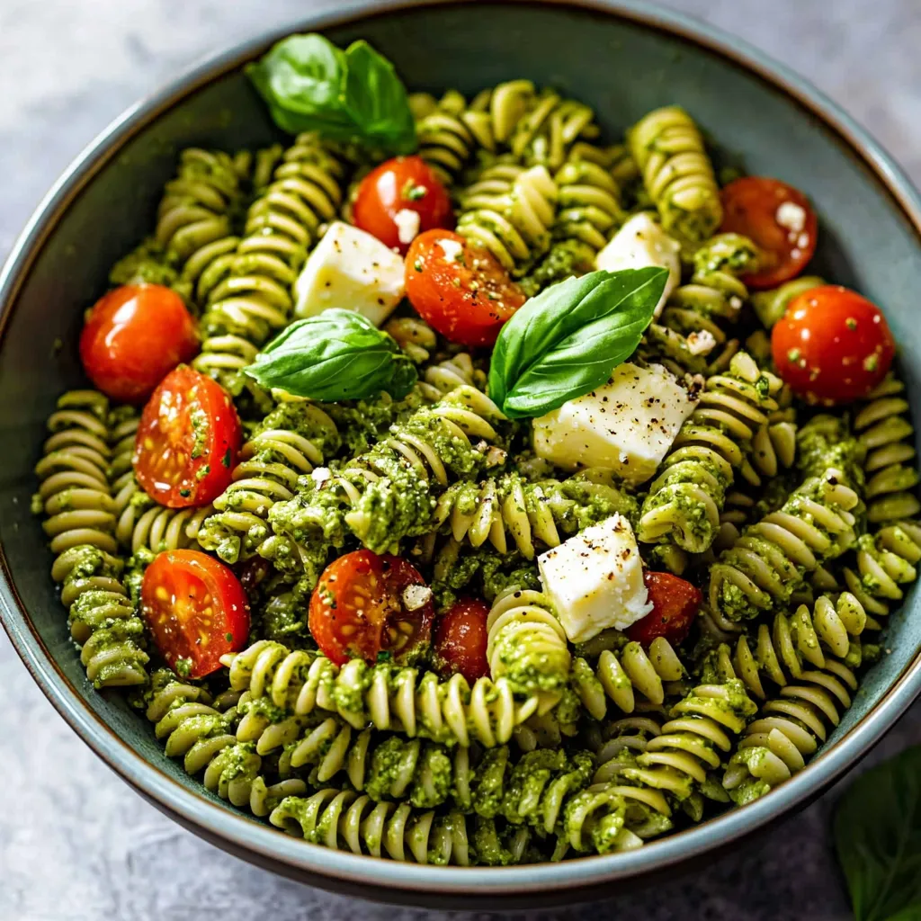 Pesto pasta salad