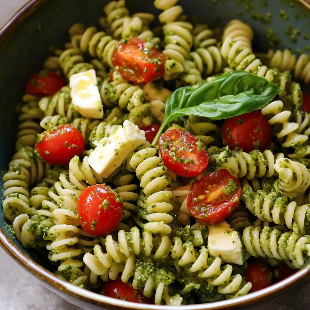 Pesto pasta salad