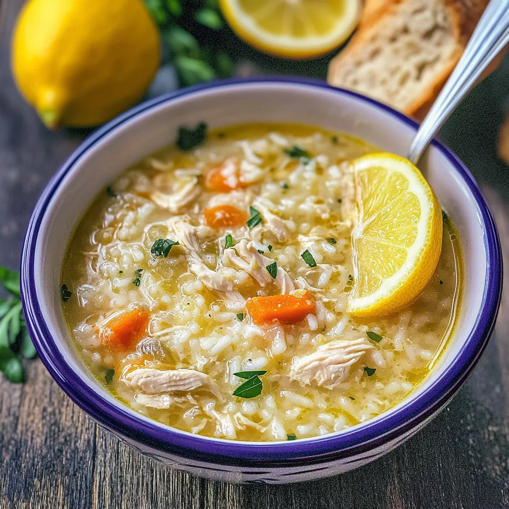 Avgolemono Greek Lemon Chicken Soup Recipe